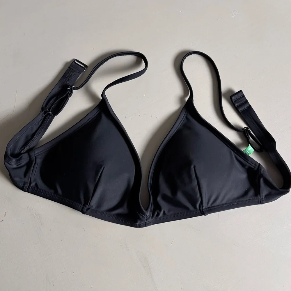 J. Crew No Tie Triangle Cup Sleek French Bikini Top - Picture 3 of 9